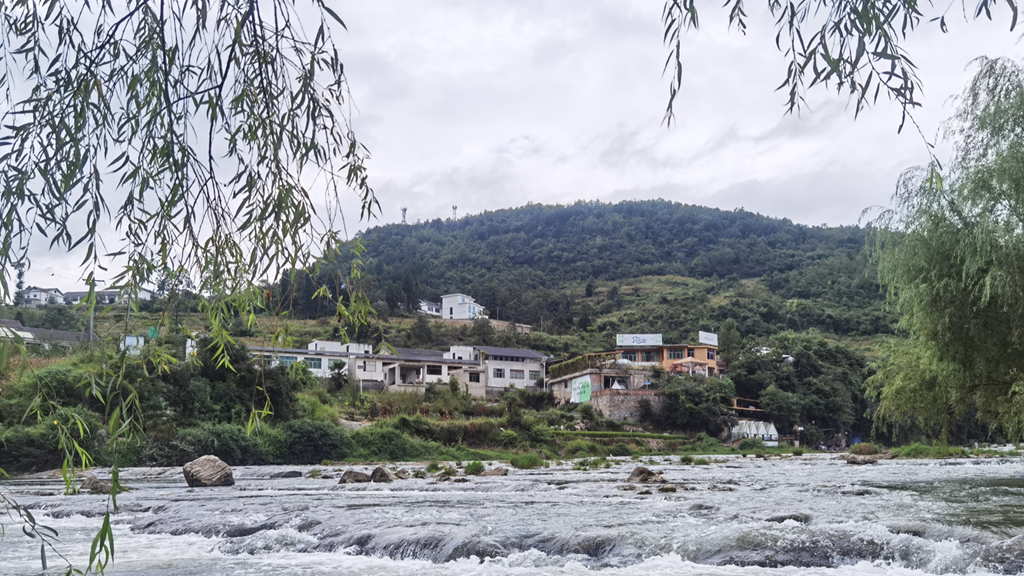 沙溪村河邊。