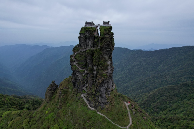 梵凈山航拍。李鶴攝